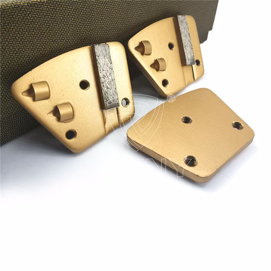 Disco abrasivo de diamante de ala PCD trapezoidal Blastrac para eliminación de masilla de pegamento epoxi para pisos de concreto